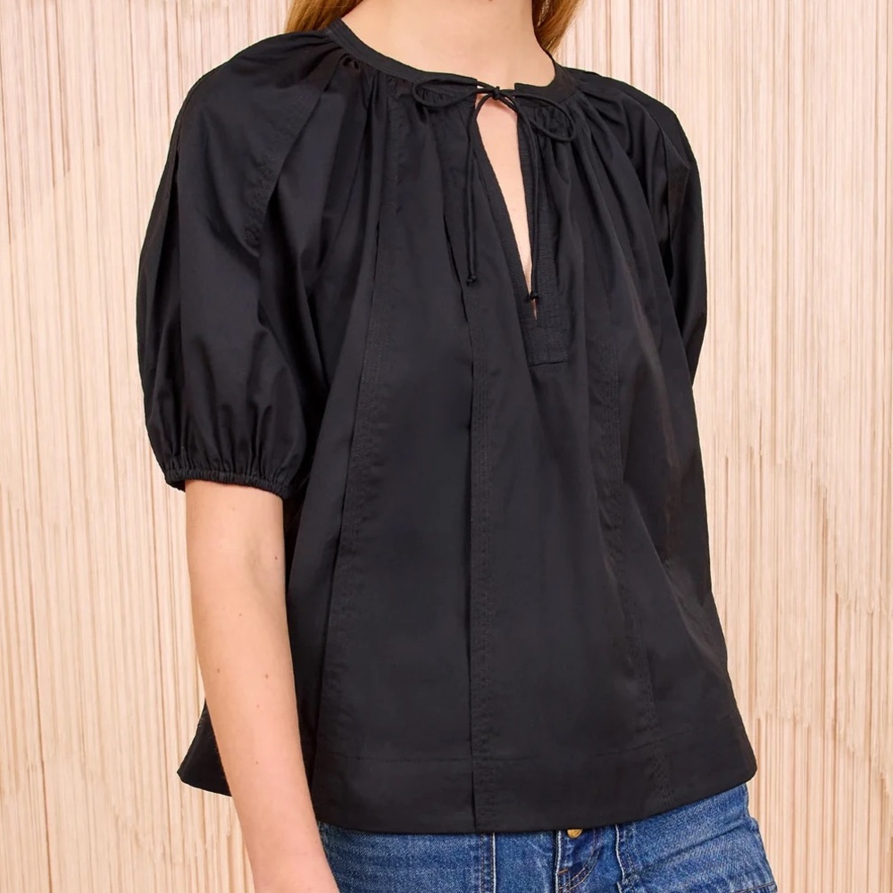 Ulla Johnson Loli Short Sleeve Blouse